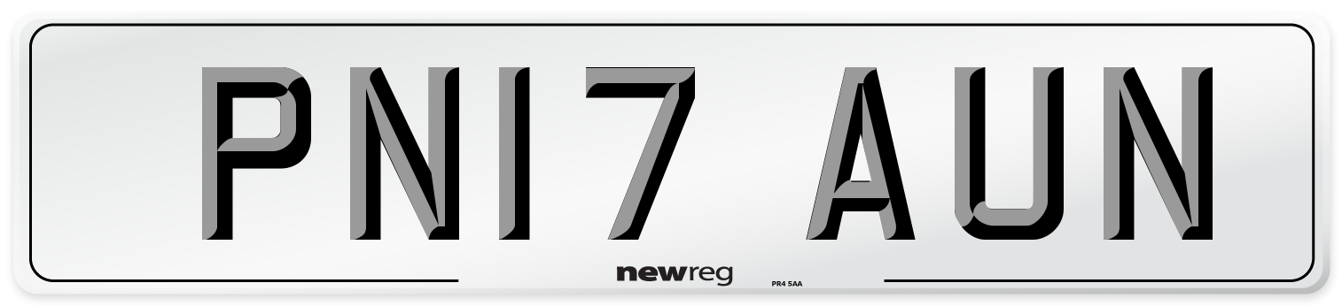 PN17 AUN Number Plate from New Reg